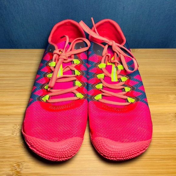 Merrell Barefoot Vapor Glove 3 Acid Punch Pink Minimalist Running Shoes 9.5 - Picture 5 of 10